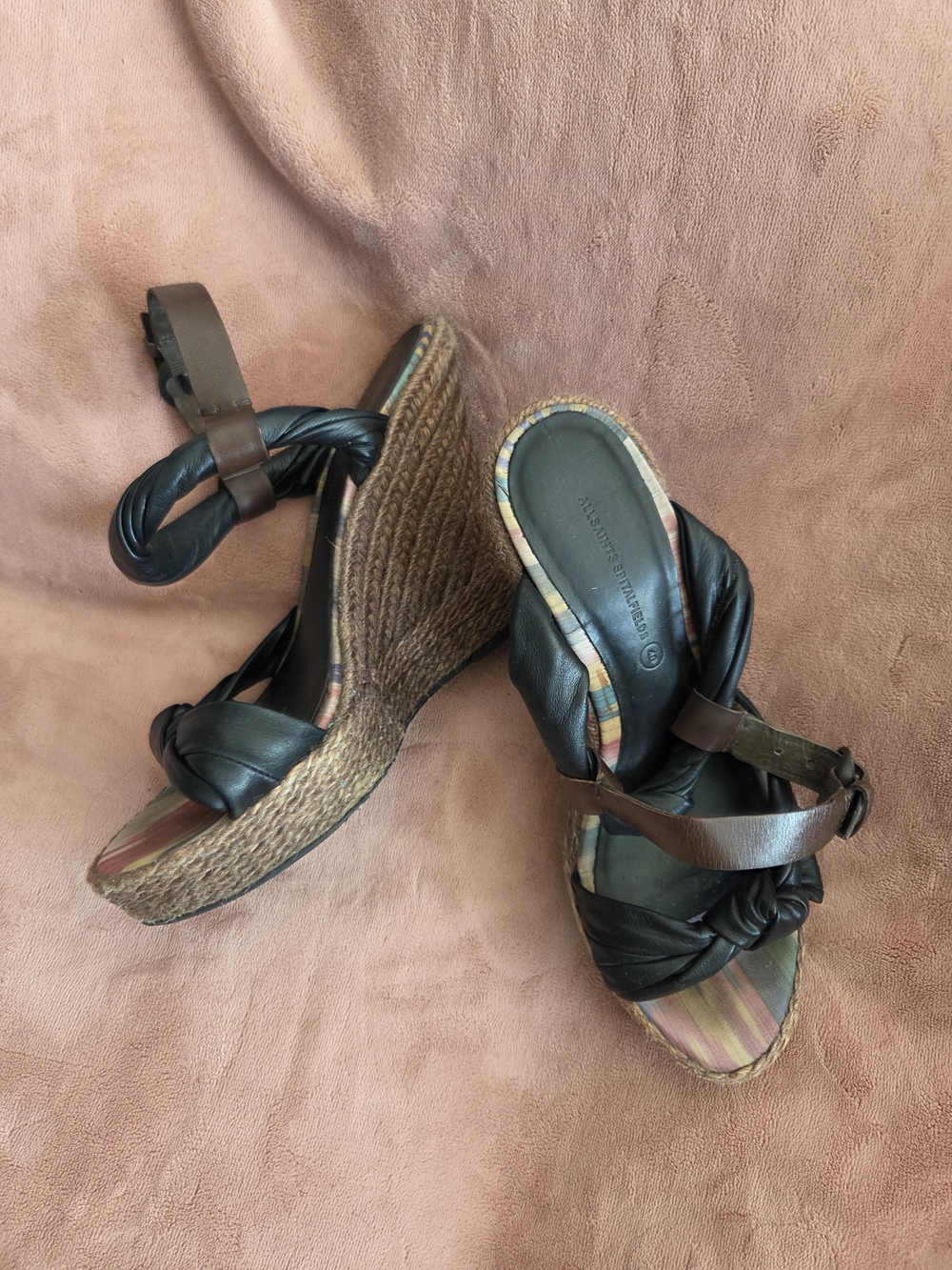 All Saints Spitalfields Espadrille Wedge Sandals